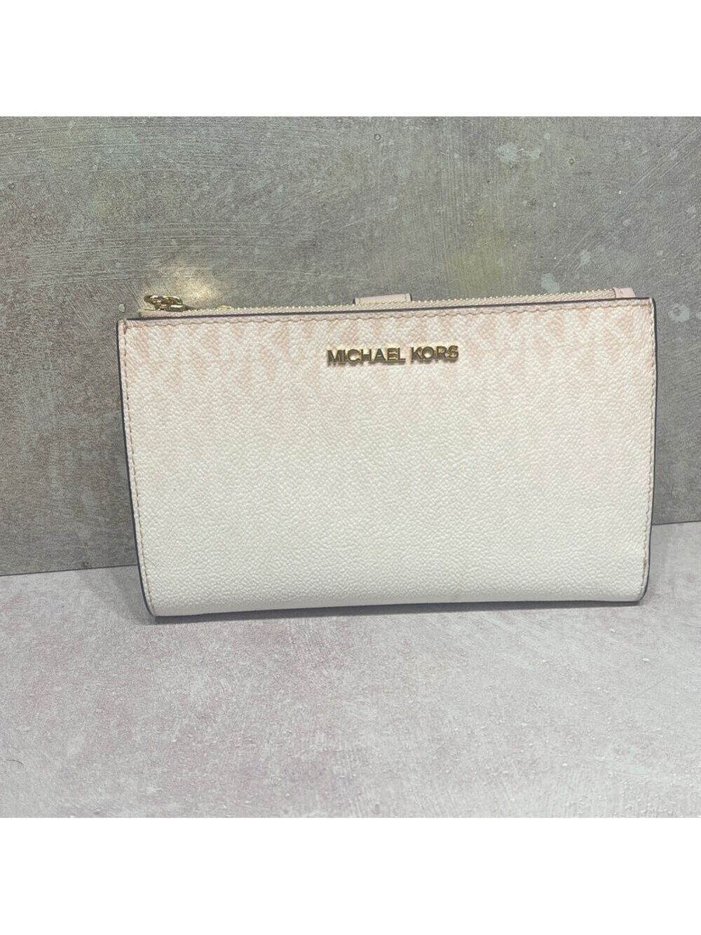 Michael Kors Mirella Small Tote & Matching Wallet Blush Pink Ombre - Picture 7 of 9